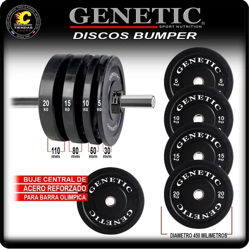 Lingotera Plástico 50 Kilos Máquinas Gimnasio Genetic Pro