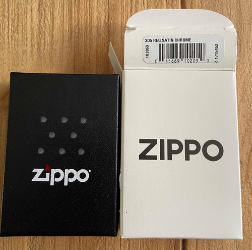 Imagen 4 de 5 de Encendedor Zippo Mod 205 - Cromado Satinado - Nuevo En Caja