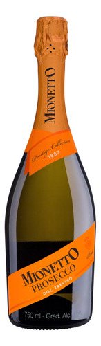 Espumante Mionetto italiano branco prosecco doc treviso brut garrafa 750ml