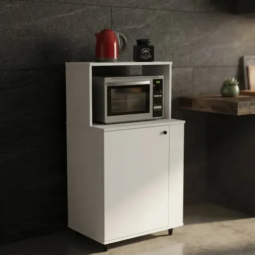 Mueble vajillero apto microondas KP60 Centro Estant blanco Alto 115 x Ancho 60 cm