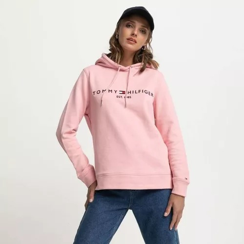 Polerón Tommy Hilfiger Rosa - Calce Regular Mujer