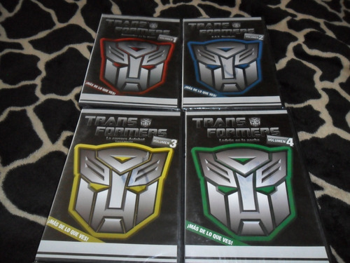 Transformers Serie De Caricaturas Vol 1, 2, 3 Y 4 Sellados
