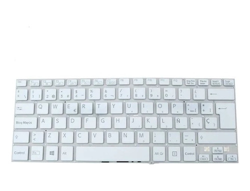 Teclado Sony Svf14 Svf 142 Svf142 Svf143 Svf144 Blanco Orig.