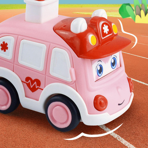 Press And Go-juguetes Educativos Para Coche, Ambulancia