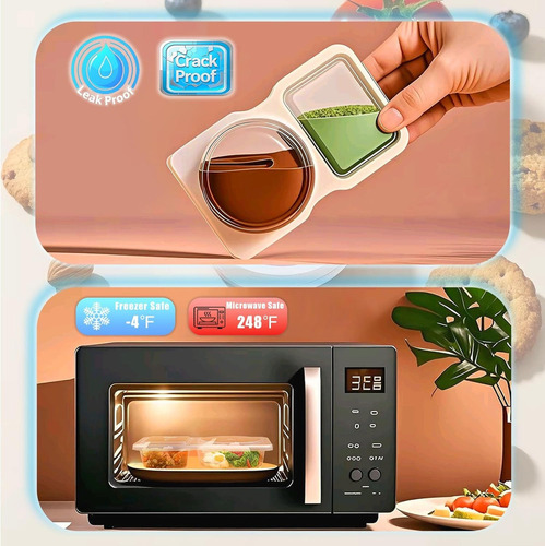 A 50 Contenedores Reutilizables Para Snacks Con Tapa