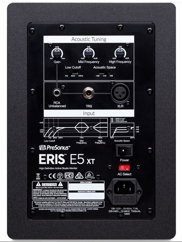 Imagen 2 de 3 de Presonus Eris E5 Xt Monitor Estudio Bi Amp 5.25 Pulgadas