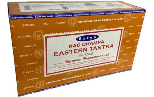 Incenso Oriental Massala Eastern Tantra Satya Cx 12 Varetas