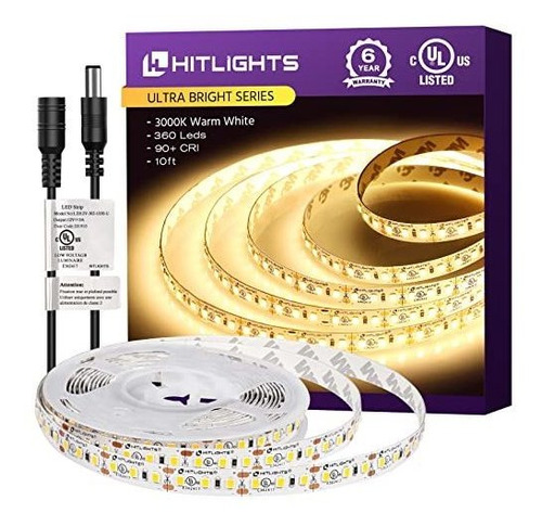 Tira De Luces Led Hitlights De 10' Alta Densidad 12 V Cc