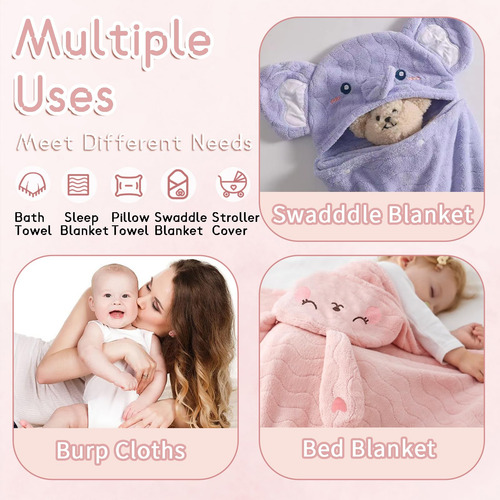 Toallas Para Niños Pequeños Foinemyed, Paquete De 2 Con Capu