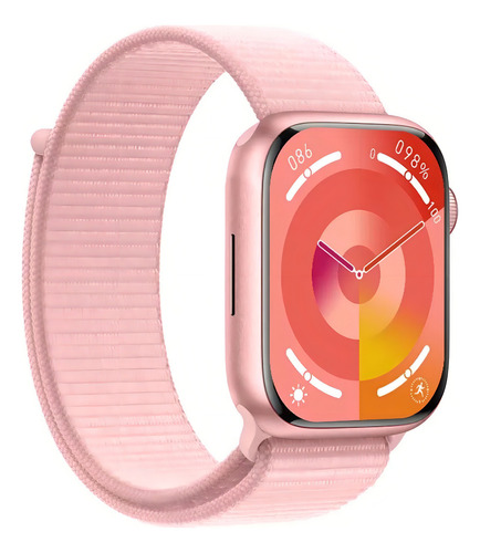 Smartwatch Watch Mini 2 C/ Nfc + Gps (40mm) - Series 10 Caixa Rosa Pulseira Rosa-claro