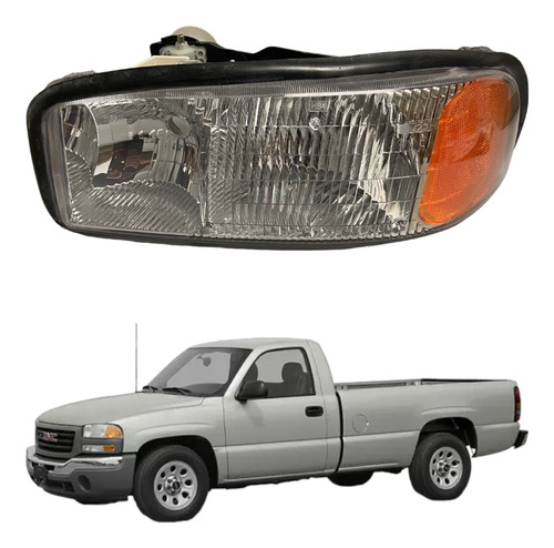 Faro Gmc Pick Up 1999 - 2006 C/base Izq