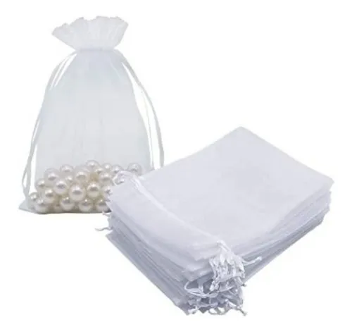 comprar 50 Bolsas Bolsitas De Organza 10x15 Souvenirs Joyas Regalos 