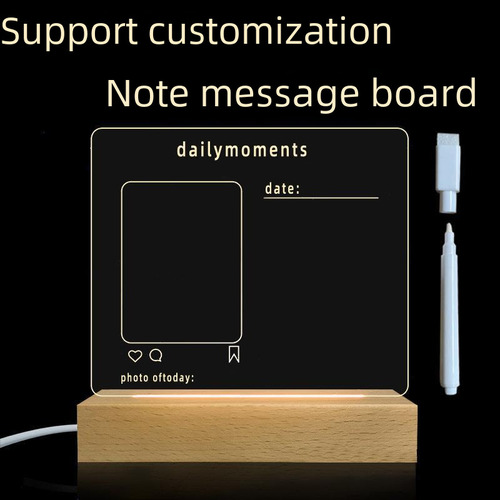 Lámpara Usb Monocromática Base Madera 13 Cm