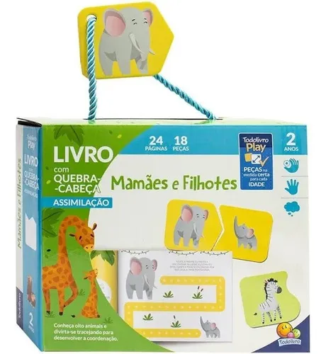comprar Livro Play Quebra Cabeça Assimilação 2a Mamães E Filhotes