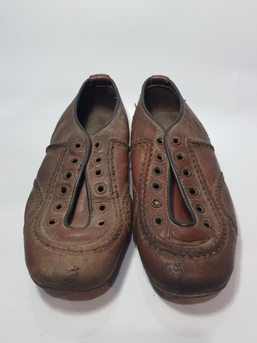 Imagen 3 de 8 de Antiguos Botines Fútbol 1930 Niño Plumita Mag 56801