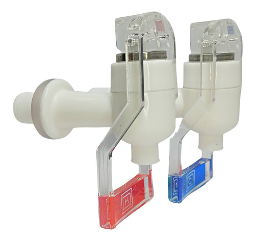 Imagen 1 de 9 de Canillas Blancas Para Dispenser Rosca Macho 16 Mm Chopperas