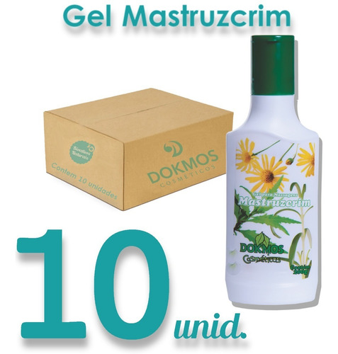 Gel Mastruzcrim Mastruz E Alecrim Dokmos 200g Kit C/10 