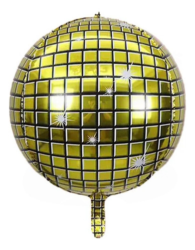 Globo Bola Disco Decoración Fiesta Retro Oldie Disco Vintage Color Bicolor