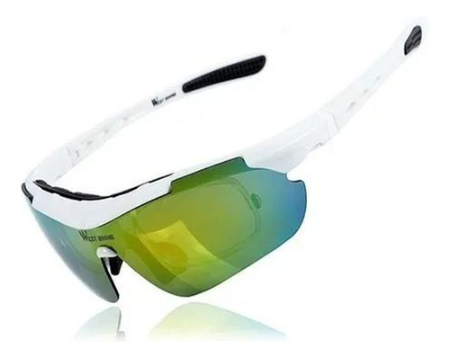 Oculos Para Ciclismo Polarizado Kit Completo 5 Lentes E Case