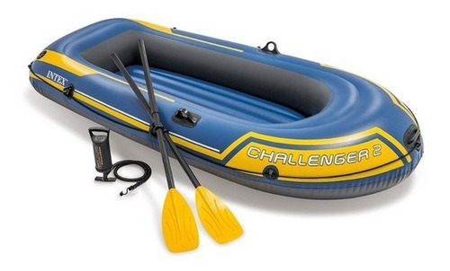 Bote Inflable Intex Challenger 2 +  Remos + Inflador