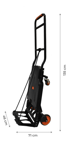 Diablito De Carga Convertible En Carrito Plegable 200kg