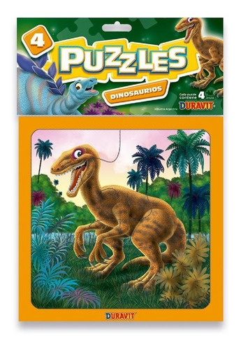 Puzzle 4 Pza Dinosaurios Duravit 0085 Milouhobbies