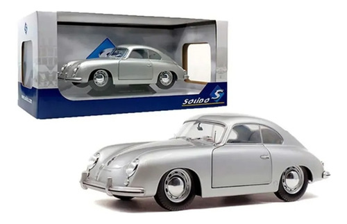 Porsche 356 Pre A 1953 Escala 1:18 Solido Plata Color Plateado