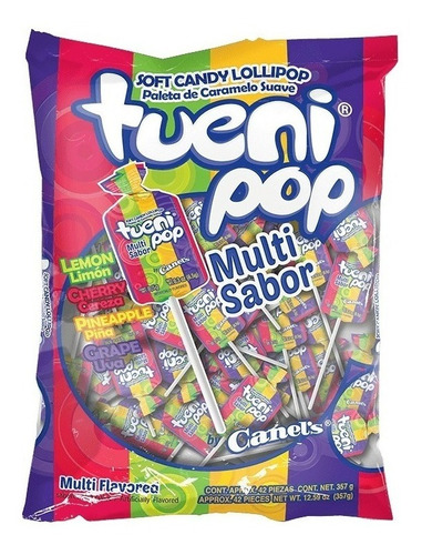 Chupeta Mexicana Caramelo Suave Tuenipop F - G