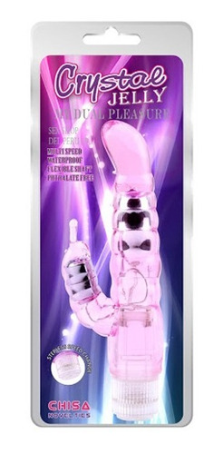 Crystal Jelly Doble Placer Vibrador Sexshop Rabbits Clitoral