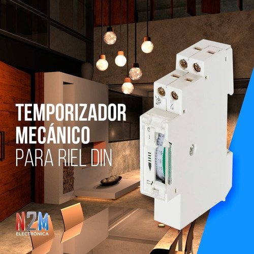 Imagen 6 de 10 de Temporizador Reloj Mecanico Pileta Din 24 Hs 48 Programas