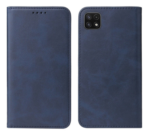 Funda Case Para Samsung A22 5g Flip Cover Azul Antishock