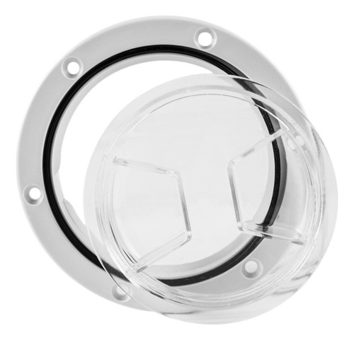 Boat Hatch With 6 Inch O-rings Clear
