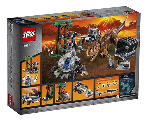 Lego Jurassic World Huida Carnotaurus En Giroesfera 75929