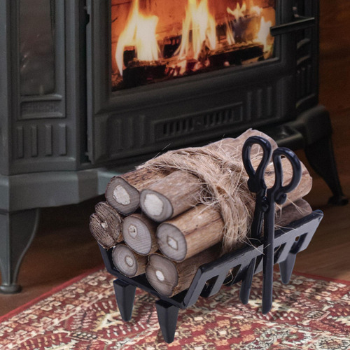 Accesorio Para Estante De Leña Para Chimenea De Casa De