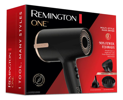 Secador De Pelo Remington One Ionic Con Difusor Y Concentrad