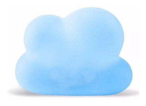 Luminária Abajur De Mesa Quarto Cloud Nuvem - Azul Fofa Cor da estrutura Azul-claro