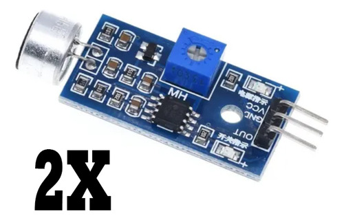 2x Módulo Sensor De Som E Ruídos Palmas Para Arduino