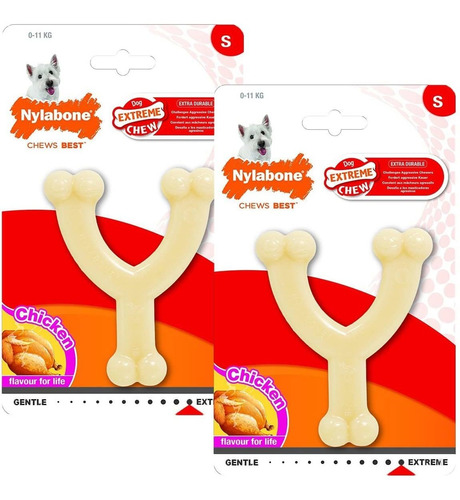 Nylabone Dura Chew Regular Original Flavored Wishbone Perro