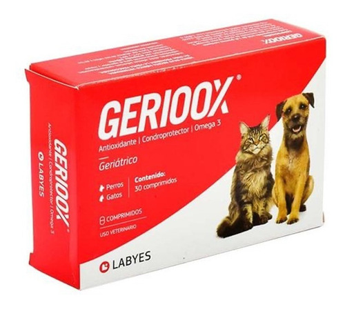 Imagen 1 de 1 de Geriox Suplemento Vitaminico Para Perro Y Gato Senior 30 Tab
