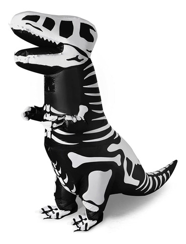 Disfraz Inflable De Dinosaurio De Halloween, De Esqueleto De
