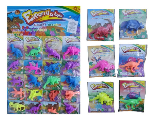 Pack 20 Dinosaurios Crecen En El Agua Sorpresa Cumpleaños