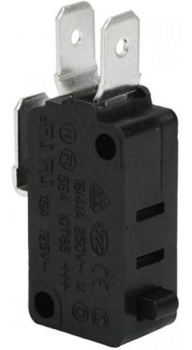 Micro Switch Con Botón Negro, De 15 A | Vl-15