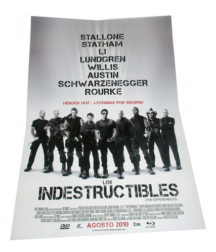 Poster Original Videoclub Doblado Los Indestructibles 