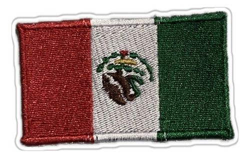 Parche Bandera Mexico Bordado Escudo 7 Cm X 4 Cm