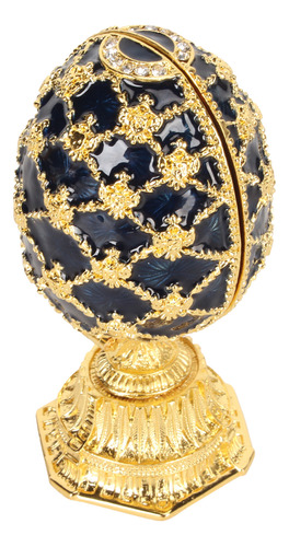 Decorativo Esmaltado Estilo Fabergé Pintado A Mano Con Bisag