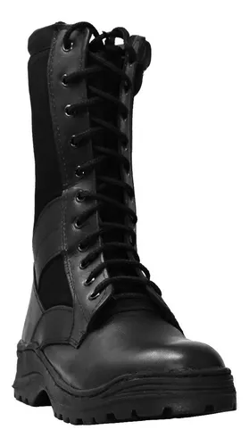 Botas Militares Hombre Dama Piel Lona Tacticas Antiderrapant