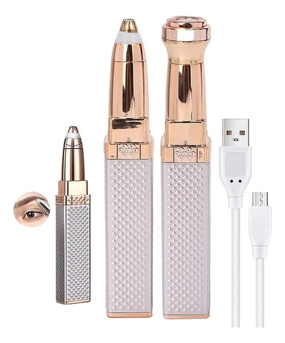 Depiladora Removedora De Vello Facial 2 En 1 Portátil Usb