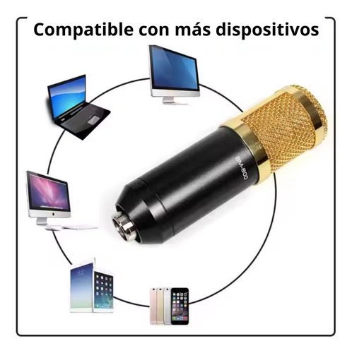 Microfono Condensador Podcast Live Streaming