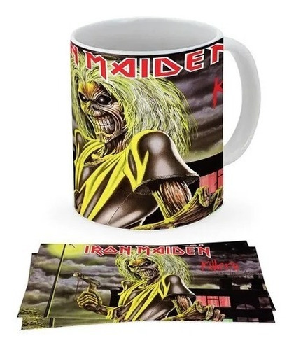 Mug Pocillo Taza Iron Maiden Regalo Música Ref 090