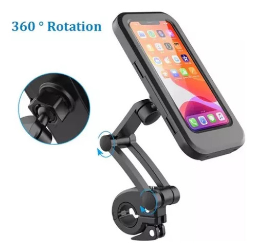 Base Soporte Porta Celular Moto Bicicleta Impermeable 360º